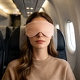 thumbnail image 4 of Dongrere Soft Breathable Sleep Eye Mask, Light Blocking Blindfold for Sleeping Travel Nap Night Rest Use, 5x26.7 Inch, Pink, 4 of 6