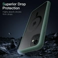 thumbnail image 5 of JETech Magnetic Case for iPhone 11 6.1-Inch Compatible with MagSafe, Translucent Matte Back Slim Shockproof Phone Cover (Dark Green), 5 of 6