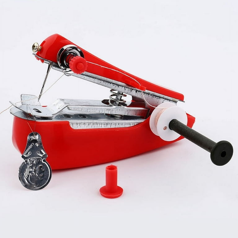 MiniSewer Handheld Sewing Machine, Mini Sewing Machine Handheld, Mini  Sewer, Hand Sewing Machine, Portable Sewing Machine for Home Travel Use  (Red)