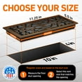 thumbnail image 4 of 4x10 Floor Vent Covers Floor Register with Mesh Cover Trap, Heat and Air, Walkable Metal Floor Register for HVAC Duct, Victorian, Oiled Bronze, 4 of 7
