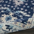 thumbnail image 6 of Serene Persian Traditional Navy/Ivory 2'3" x 7'3" Area Rug, (2' x 7'), 6 of 7