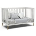 thumbnail image 4 of Delta Children Essex 4-in-1 Convertible Baby Crib, Bianca White/Natural Legs, 4 of 11