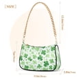 thumbnail image 3 of Ryvnso St Patrick Clover-a1 Womens Chain Shoulder Bag Tote Handbags Clutch Hobo Purse with Zipper for Travel, 3 of 7
