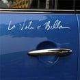 thumbnail image 3 of La Vita e Bella Reflective Letters Decals Car Stickers Full Body Car Head Styling Sticker, 3 of 7