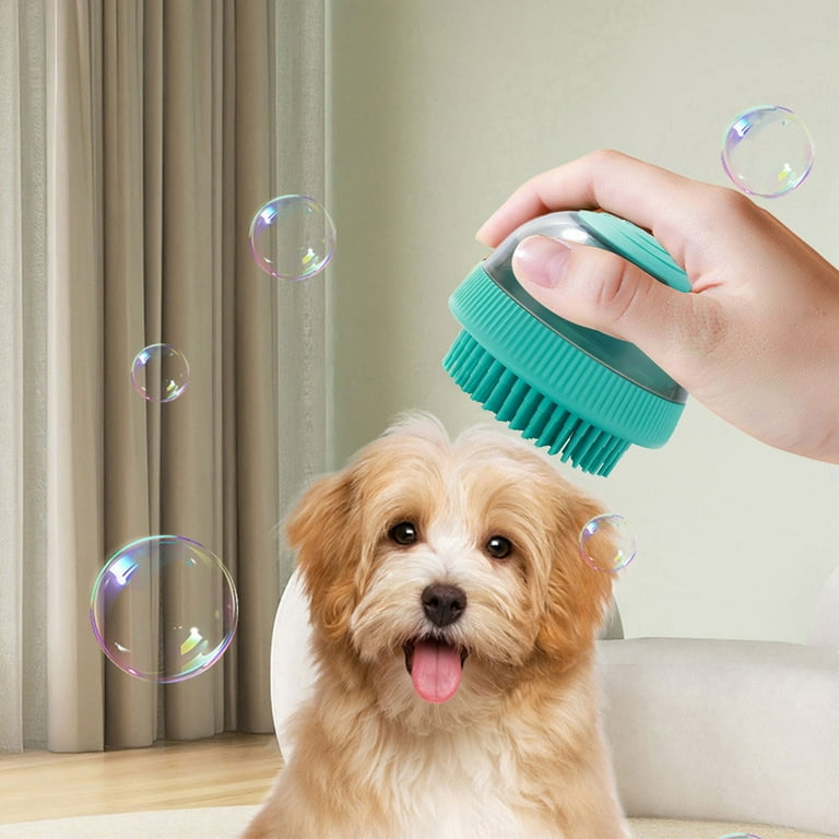 Wojeull Pet Bath Brush Plus Liquid Pet Brush Artifact Multi