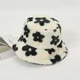 thumbnail image 4 of Gorro de pescador de felpa suave con pelo de conejo sintético para invierno, bonito gorro de pescador, gorro de sol grueso y cálido para exteriores a la moda para mujer, 4 of 6