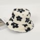 thumbnail image 4 of Gorro de pescador de felpa suave con pelo de conejo sintético para invierno, bonito gorro de pescador, gorro de sol grueso y cálido para exteriores a la moda para mujer, 4 of 6