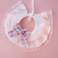 thumbnail image 2 of Sunjoy Tech Pet Bib Lace Trim, Wear Resistant Easy-wearing, Colorful Print Bow-knot Puppy Saliva Bib Pet Supplies, 2 of 4
