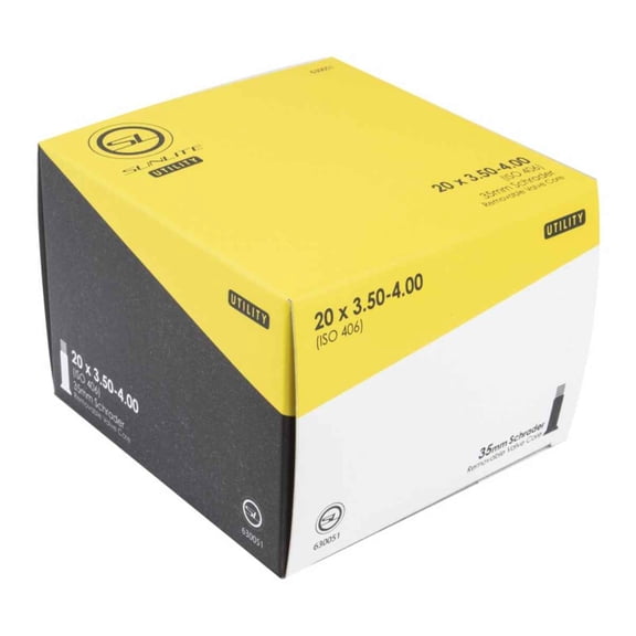 Sunlite Utili-T Standard Schrader Valve Tubes 20x3.50-4.00 SV 35mm 0d