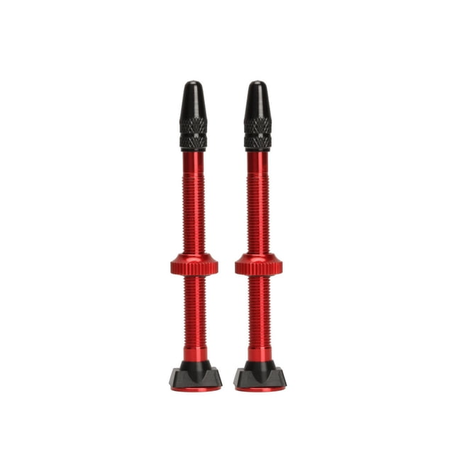 Toystoory Paquete de 2 válvulas universales para neumáticos sin cámara de 60mm, vástago para bicicleta de montaña, válvulas de pezón para Ciclismo Rojo Toystoory OD022344-02