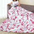 thumbnail image 6 of Pofeuu Seahorse and Starfish Print Ultra-Soft Micro Fleece Blanket,for Bed Or Sofa,All Season Throw Blankets Flannel Blanket-60"x50", 6 of 7