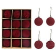 thumbnail image 2 of Pendentif en Velours Floqué 6 cm Ambiance Festive en Rouge pour Rehaussements, 2 of 6