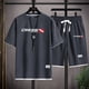 thumbnail image 4 of Conjunto de camiseta y pantalones cortos informales de verano 2024 para hombre, conjunto de chándal de dos piezas para motocicleta GasGas, ropa de calle de hip hop, ropa deportiva para correr, 4 of 5