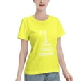 thumbnail image 2 of Site Athletics Number 1 Tow Truck Driver T-Shirt Women'S Basic Short Sleeve T-Shirt Yellow X-Large, 2 of 5
