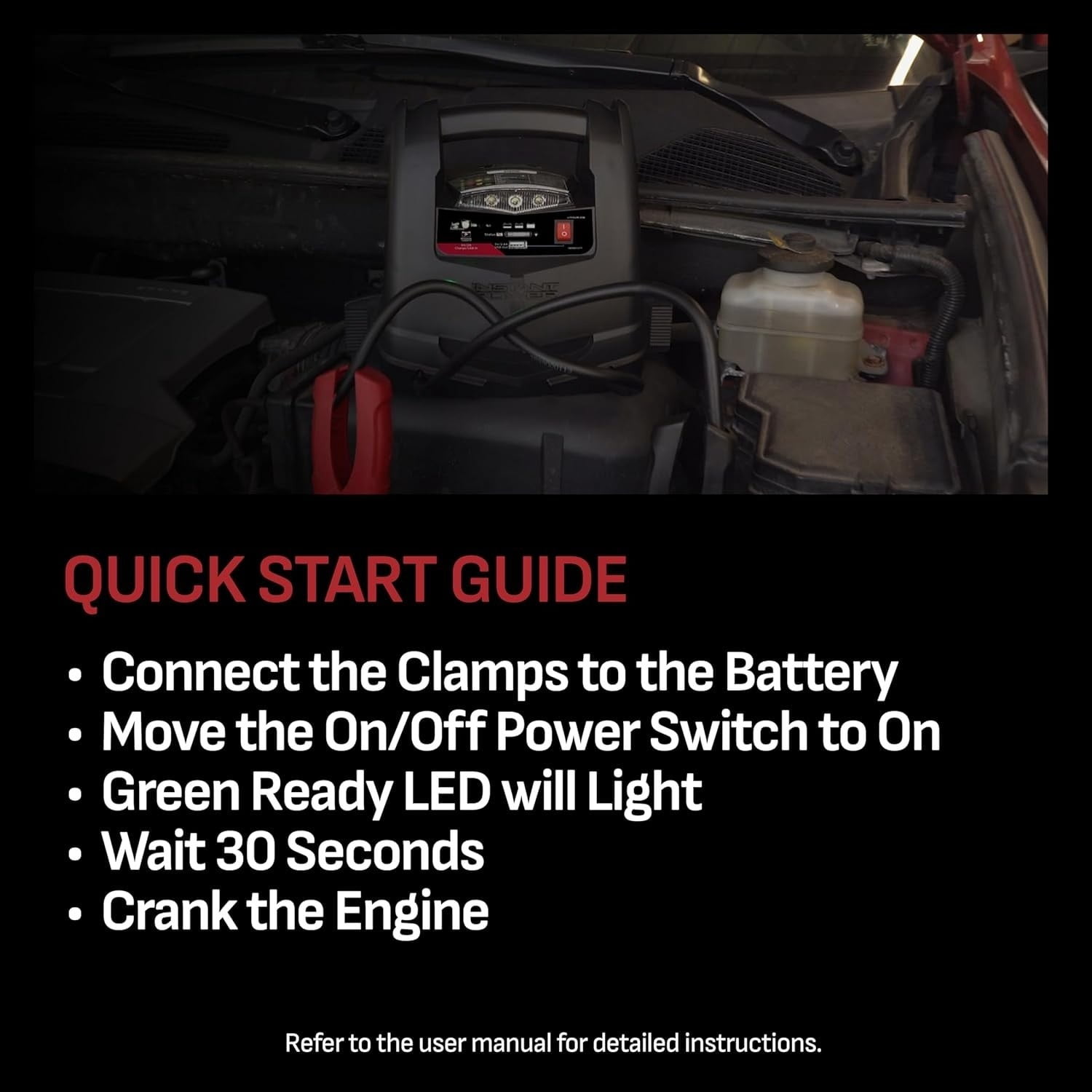 1200A Lithium Car Battery Jump Starter and Power Station, 4-in-1 Solution, 150-PSI Air Compressor, 2.4A USB Charging, for 12V Power Sport, Automotive, and Marine Batteries, SL1562