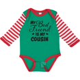 thumbnail image 3 of Inktastic My Best Friend is My Cousin with Hearts Boys or Girls Long Sleeve Baby Bodysuit, 3 of 5
