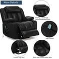 thumbnail image 4 of Power Lift Recliner Chairs for Elderly with Heat and Massage Motor Power Infinite Position Lift Chair Electric Recliner Chair Brown, 4 of 9