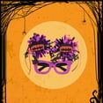 thumbnail image 2 of YIKA Halloween Decorative Glasses Spooky Party Personalized Costume Accessories Rain Filament Balls Colorful Fringes Skull Eyeglasses Frames Halloween Decoration C, 2 of 6