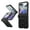 Black, variant on Vizvera for Motorola Motorola Razr 2024/Razr 2025//Razr 2026 Case with Hinge Cover,Built-in Screen Protector Shockproof All-Inclusive Smartphone Wireless Charging Cover-Rose Red