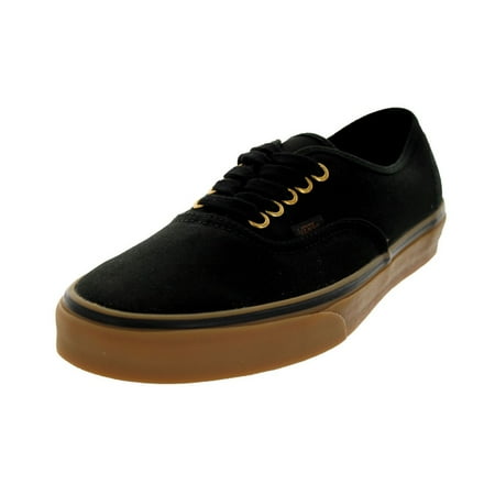 Vans Unisex Authentic Black Canvas Skate Shoes