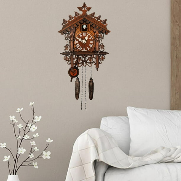 Reloj de de Madera, Casa de Pájaros, Relojes de Pared, Decoración - Main Image