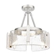 thumbnail image 5 of Golden Lighting Aenon 3-light Semi-Flush Mount in Pewter, 5 of 7