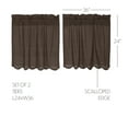 thumbnail image 2 of VHC Brands Kettle Grove, Plaid L24xW36, Tier Scalloped Set of 2, Black, 2 of 5