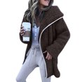 thumbnail image 2 of LOVZFMLL Cardigan pour Femmes Hiver à Manches Longues Chandails à Capuchon Cardigan Chandail Manteau Décontracté, 2 of 9
