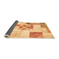 thumbnail image 2 of Ahgly Company Indoor Round Patchwork Orange Transitional Area Rugs, 3' Round, 2 of 4