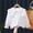 K White, variant on DJDLJWCJ Little Girls School Uniform Shirts Solid Color Lapel Lightweight Long Sleeve Button Down Shirts Casual Blouse Shirt F White Size 3T
