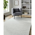 thumbnail image 3 of Hauteloom Anahid Wool Living Room, Bedroom Area Rug - Contemporary - Bone, Off White - 5' x 7'6", 3 of 6