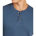 thumbnail image 2 of Club Room Men’s Thermal Henley Shirt (Blue 2XL), 2 of 7