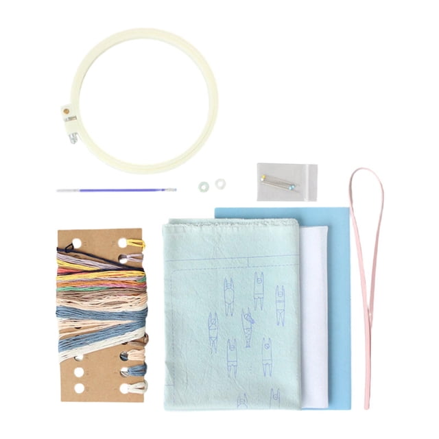 Zentra Book Cover Embroidery Kit, Complete Sewing Tool Kit, Handmade Notebook Cover for Cover and Hoop