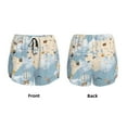 thumbnail image 5 of Lsque Animals Travel World Map Printed Women's Running Shorts with Liner Pockets,Elastic Quick Dry Workout Athletic Gym Yoga Shorts,Womens High Waist Shorts-Large, 5 of 9