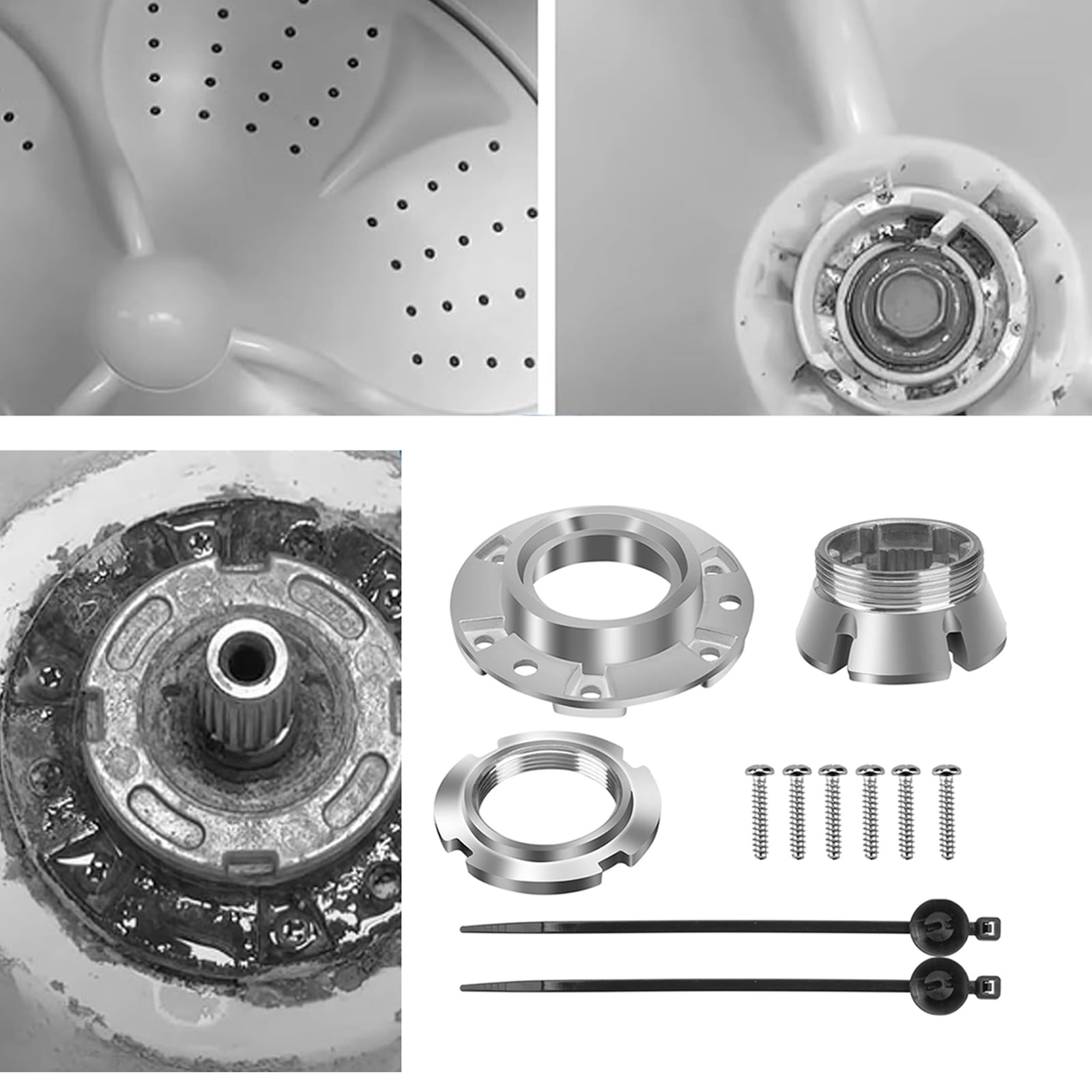 Washer Replacement Kit Washing Machine Repair Part Drive Hubs Replacement Metal for W10324651 Washing Machine