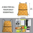 thumbnail image 2 of Naloa Cute Popcorn Drawstring Backpack String Bag Cinch Water Resistant for Gym Shopping Sport Yoga, 2 of 6
