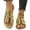 Gold, variant on Croc Embossed Sandals, Leather Platform Sandals Adjustable Ankle Strap Wide Width Wedge Sandals Comfortable Walking Summer Beach Vacation Open Toe Flatform Slingback Casual Sandal, Gold 9