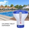 thumbnail image 2 of Flotador de cloro flotante para piscina con termómetro, dispensador de cloro químico, dispensador de cloro para bañera de hidromasaje Afortunado Sencillez, 2 of 5