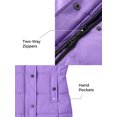 thumbnail image 5 of ZSHOW Girl's Winter Parka Water Resistant Puffer Jacket with Hood Outerwear Coat Light Purple 14/16, 5 of 8