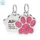 thumbnail image 2 of Etiquetas personalizadas para perros y gatos, etiquetas grabadas para gatos, perros, cachorros, identificación de mascotas, colgante de etiqueta de nombre, accesorios para mascotas, colgante con brillo de pata Tan Jianjun  unisex, 2 of 2
