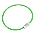 thumbnail image 1 of Unique Bargains 150mm Length PVC Coated Stainless Steel Keyring Loop Cable Green 6 Count, 1 of 6