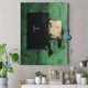 thumbnail image 4 of Qisvanset Framed Canvas Wall Art 12x16 Inch Green John Minimal Typography Bible Print Art, 4 of 5
