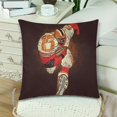 thumbnail image 3 of MKHERT American Football Player Pillowcase Pillow Protector Cushion Cover 18x18 inch,Set of 2, 3 of 3