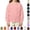 Pink, variant on YOUYEDIAN Girls Oversized Sweatshirts Kids Fashion Long Sleeve Crewneck Fleece Pullover Tops
