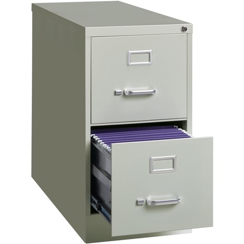 Lorell, Vertical Fle - 2-Drawer, 1 Each, Light Gray - image 5 of 7