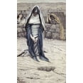 thumbnail image 2 of Tissot, James 21x32 White Modern Wood Framed Museum Art Print Titled - Blessed Virgin In Old Age, 2 of 4