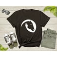 thumbnail image 5 of Cool Horse Pony Lover Gift Shirt For Men Women Kids Girls Boys Aesthetic Horse Lover Gift Ideas Tshirt Graphic Horse Head Silhouette T-shirt, 5 of 8