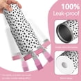 thumbnail image 2 of Leopard Print 30oz Handheld Travel Tumbler with Handle – Double Wall Stainless Steel Insulated Cup, Flip Straw Lid, Leak-Proof & BPA-Free for Hot and Cold Drinks – Durable Coffee & Juice Mug White, 2 of 6