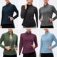 thumbnail image 5 of Chaqueta deportiva para mujer Cuello alto Slim Fit Bolsillos con cremallera completa Quick, 5 of 7