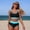 Light Blue, variant on Sentmoon Womens Two Piece Swimsuit Curvy Bathing Suits for Women with Built in Bra Tummy Control Push Up Plus Size Spaghetti Strap Sports Bikini for Women Summer Beach Supplies